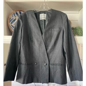VTG Richtone  100% wool charcoal ladies jacket 10